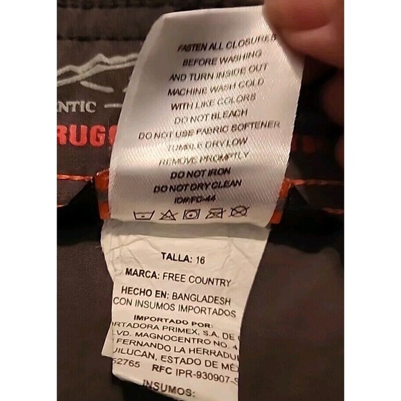 Rugged Elements Mens Youth Shorts Size 16 Lot Of 2  Tan and Dark Grey Cargo - Picture 9 of 10